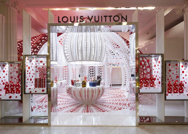 Kusama x Louis Vuitton x Selfridges Corner Shop on Behance
